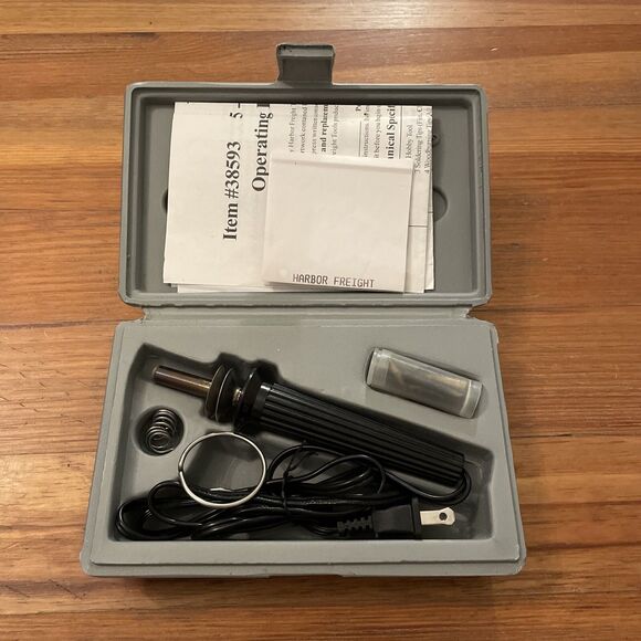 Harbor Freight 5-1 Hobby Tool Kit Soldering Woodburning Leather Crafts 38593 - Picture 6 of 9